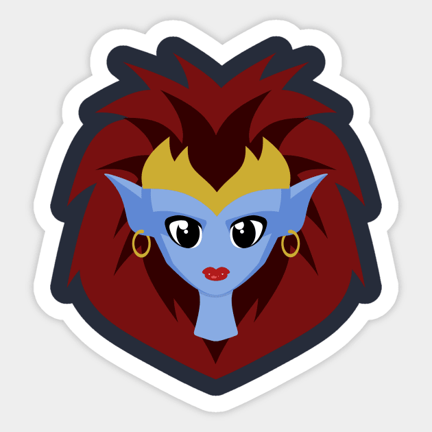 Demona Sticker by Morgan Campillo